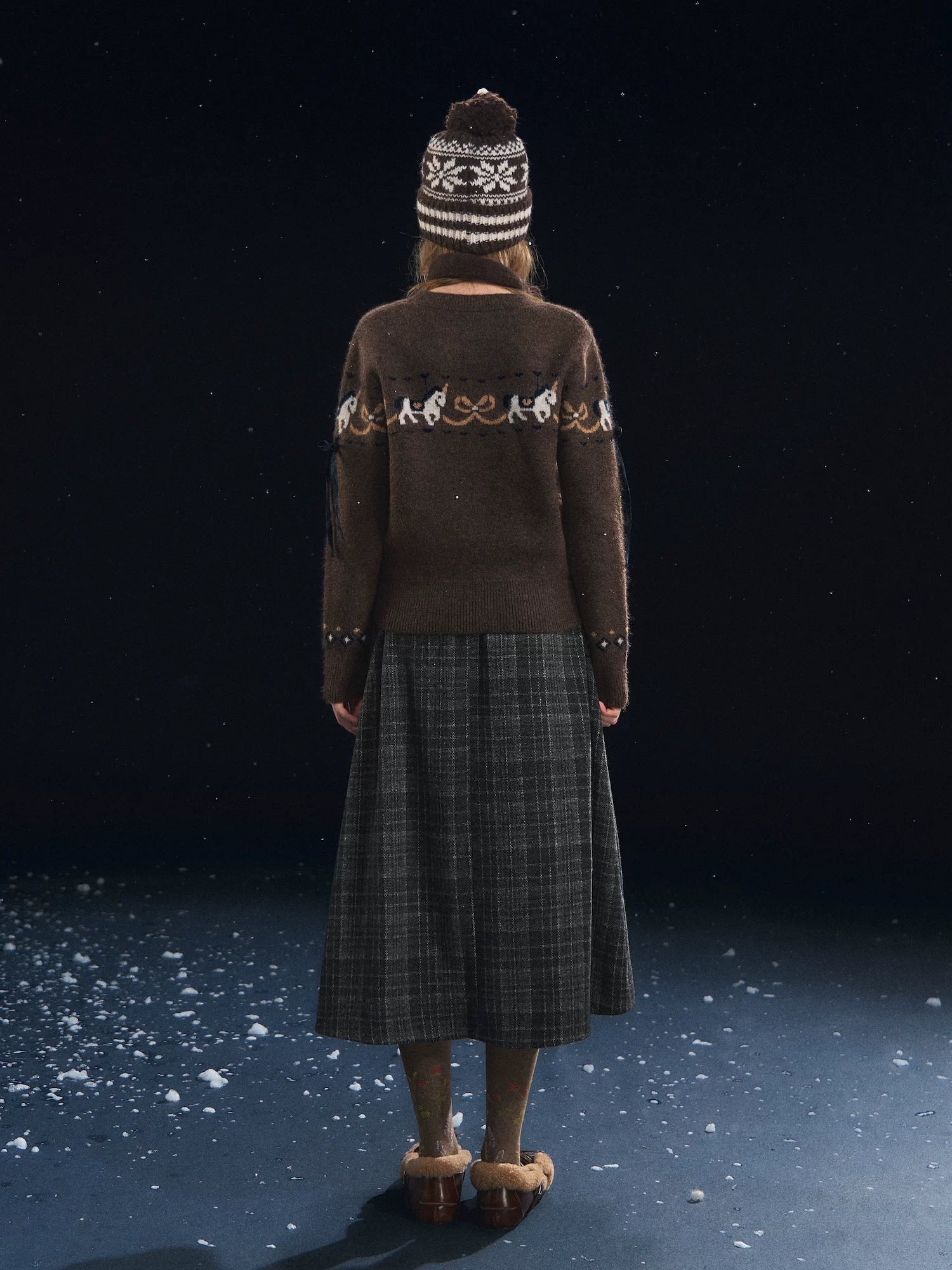 Carousel Jacquard Knit Sweater