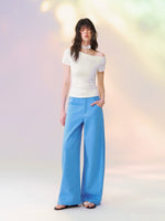 Airy Asym Tee Pants Set