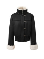 Black Patchwork Slim Jacket
