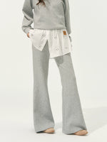 Detachable Collar Sweatshirt Set