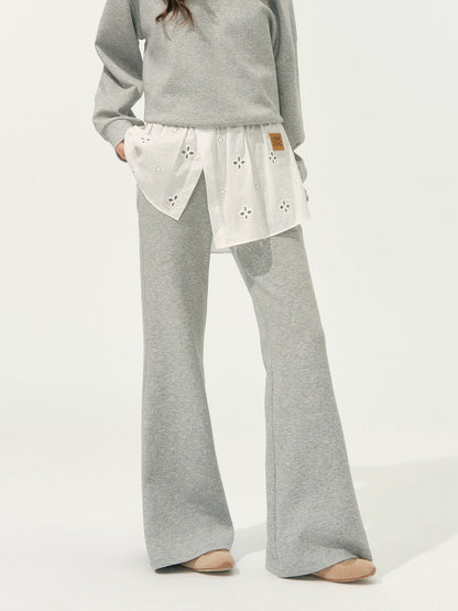 Detachable Collar Sweatshirt Set