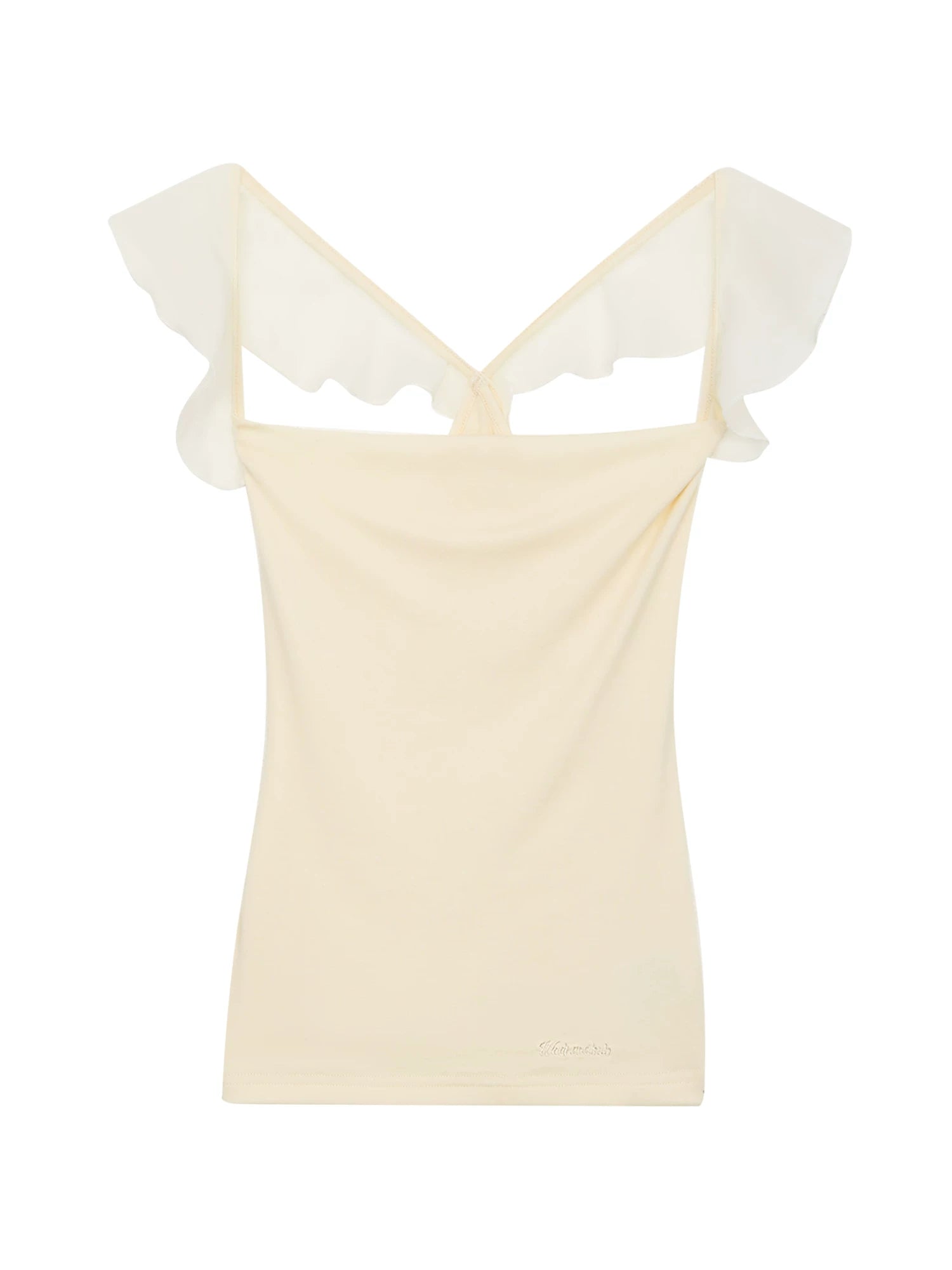 Apricot Flutter Sleeve Tee