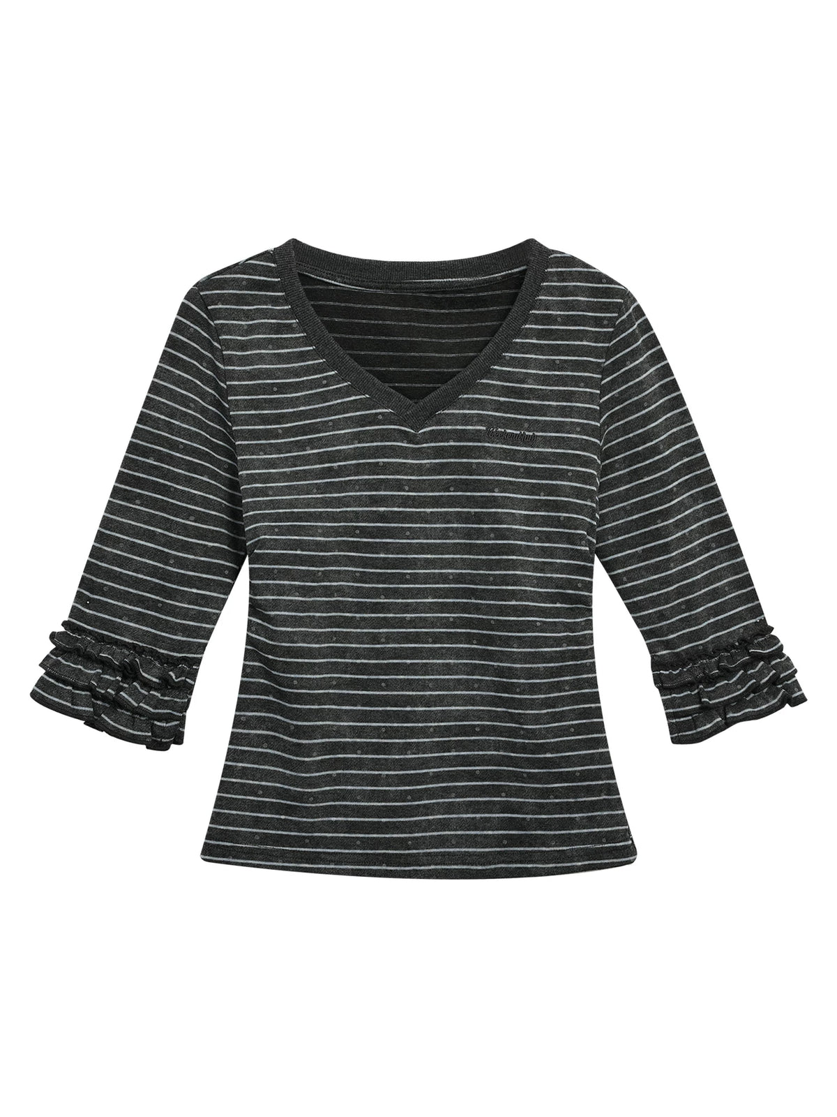 Vintage Stripe V-Neck Top