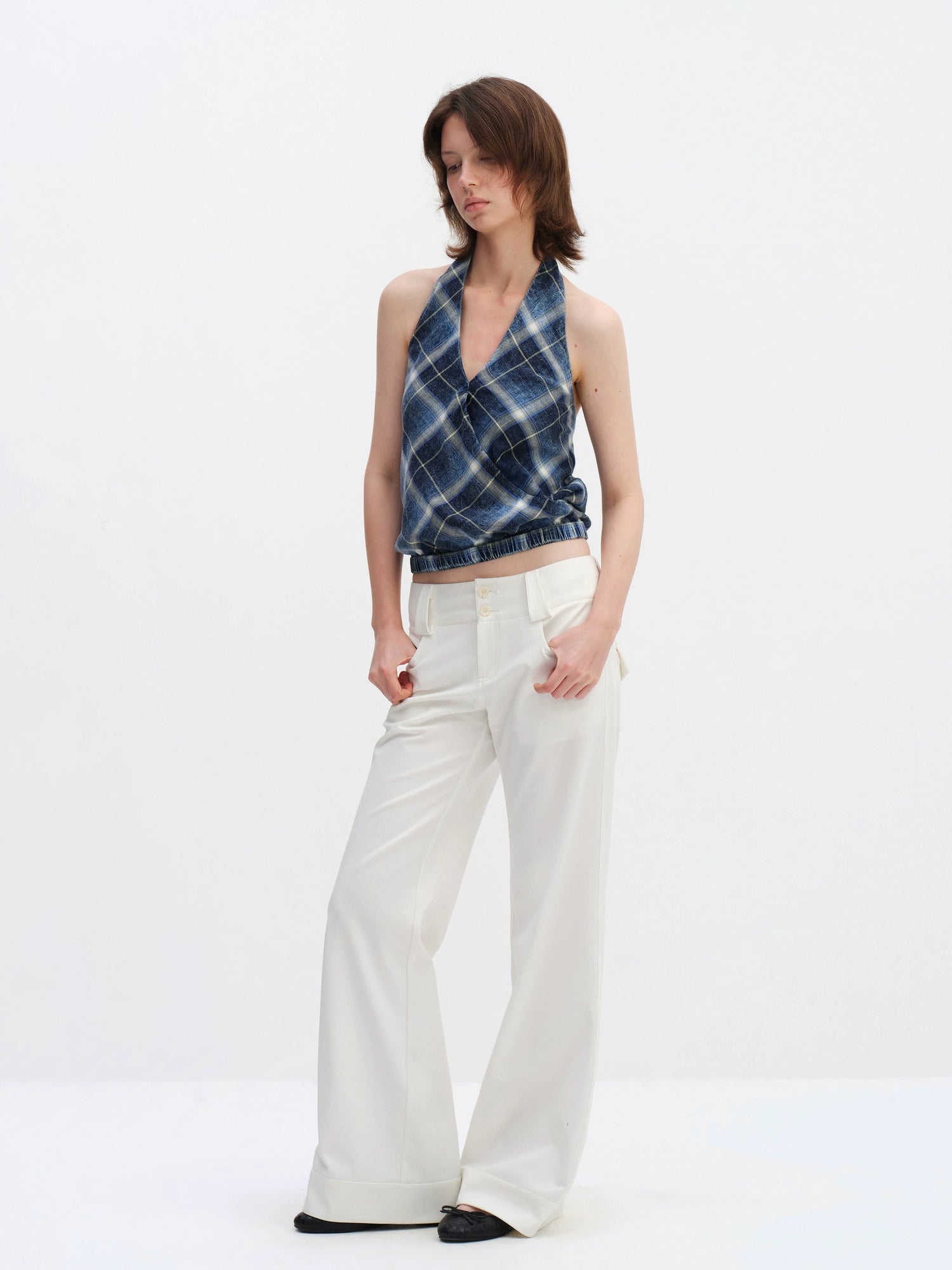 Low Waist Wide-leg Pants