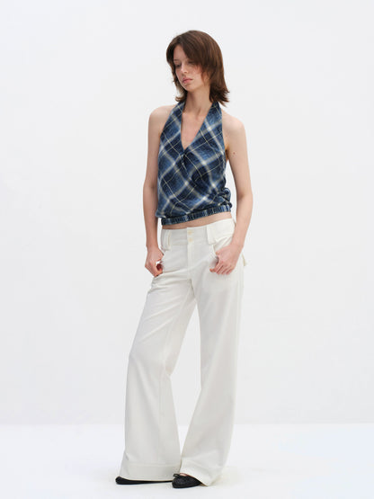 Low Waist Wide-leg Pants