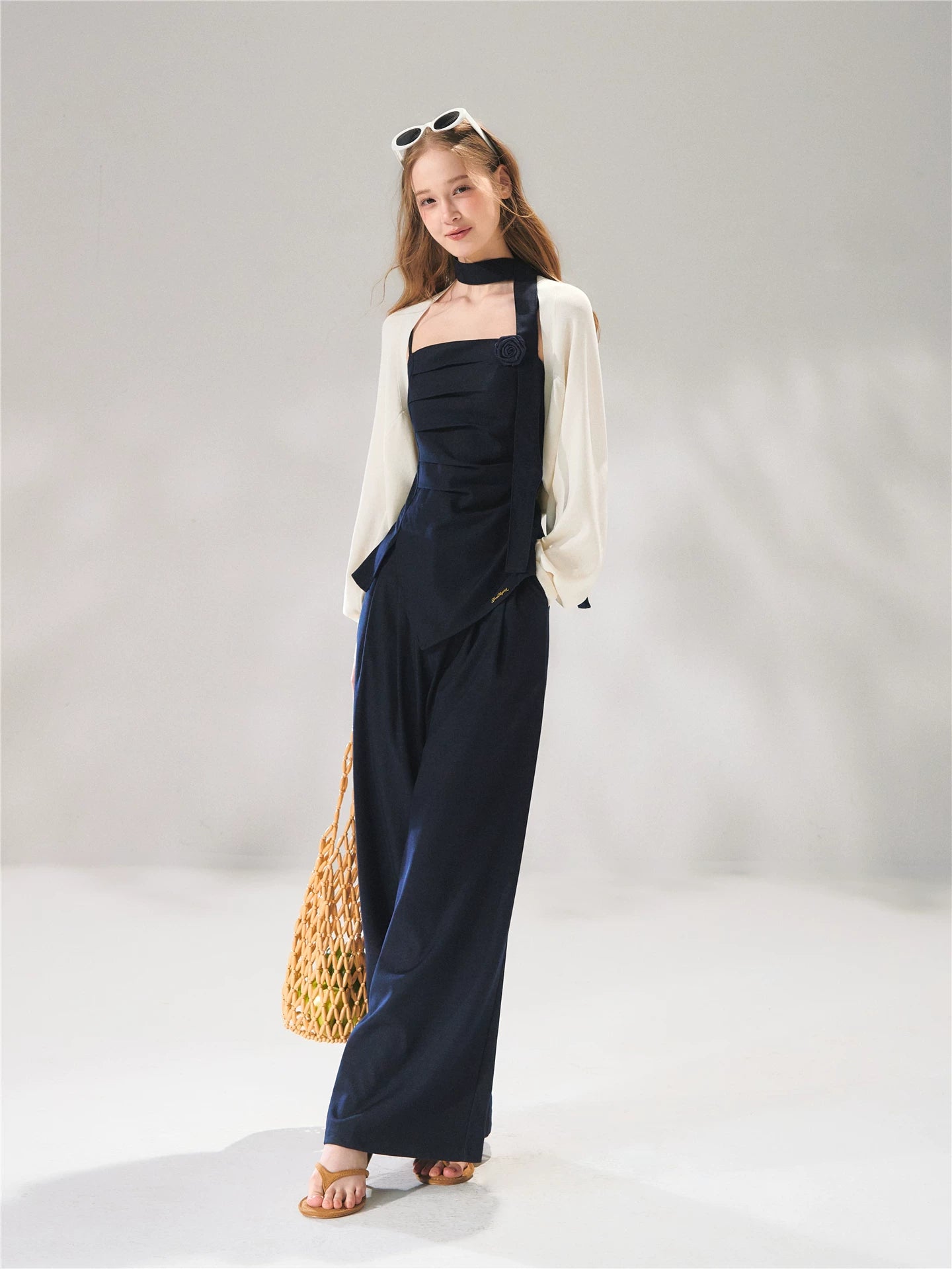 Pleated Waist Tie Set