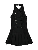 Halter Pleated Dress