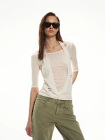 Pearl Halter Layered Top