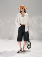 Striped Lace Shirt Set