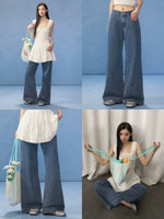 Blue Polka Dot Jeans