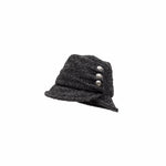 Tweed Ruched Bucket Hat