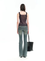 Acetate Lace Trim Cardigan Camisole