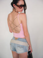 Backless Cross-Strap Cami Top