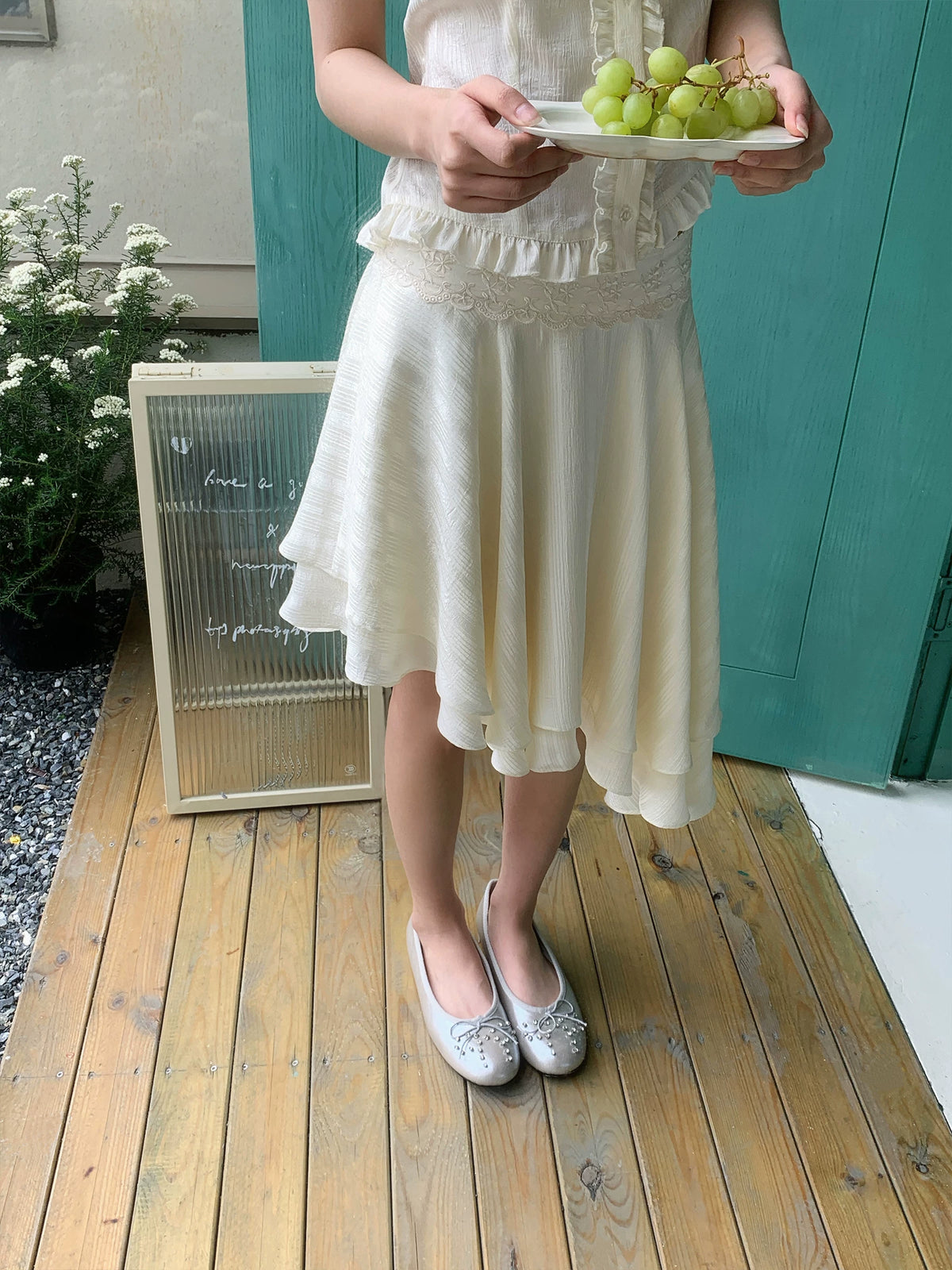 Vintage Polka Dot A-Line Skirt