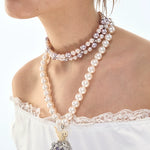 Double Layer Pearl Choker Necklace