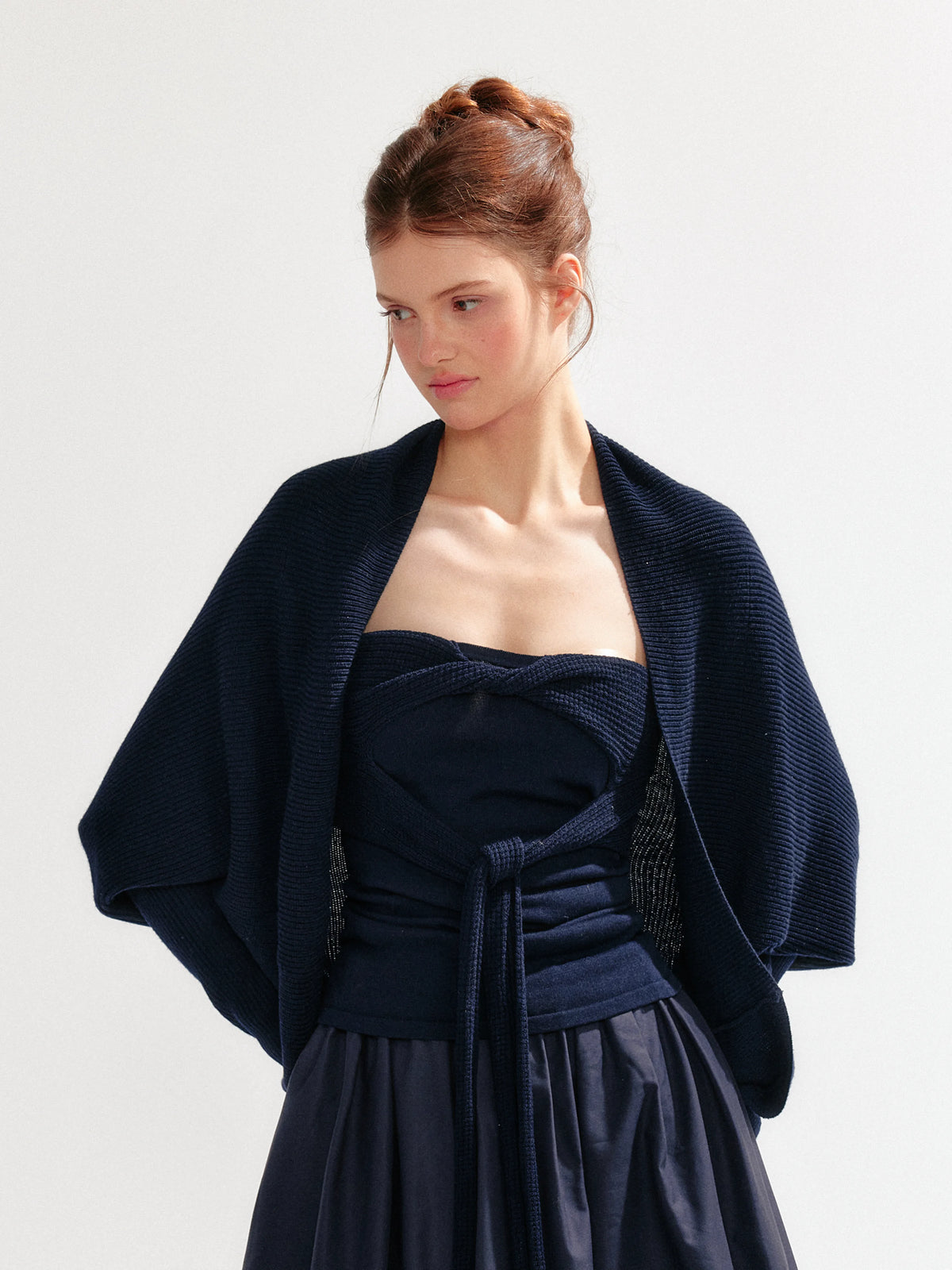 Lazy Knit Cardigan Tank Set