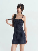 Polka Dot Halter Dress Set