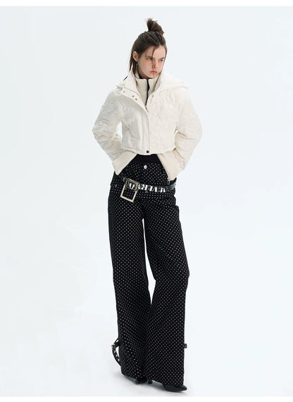 Quilted Cropped Down Jacket