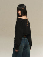 Leopard Strap Asymmetrical Two-Piece Top