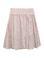 Floral A-Line Midi Skirt