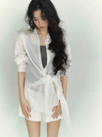 Breathable Tie Shirt