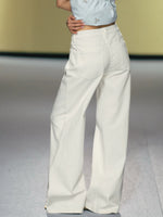 Zebra Pocket Wide-Leg Jeans