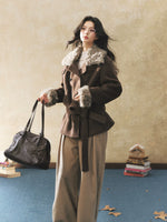 Double-Breasted Fur Coat