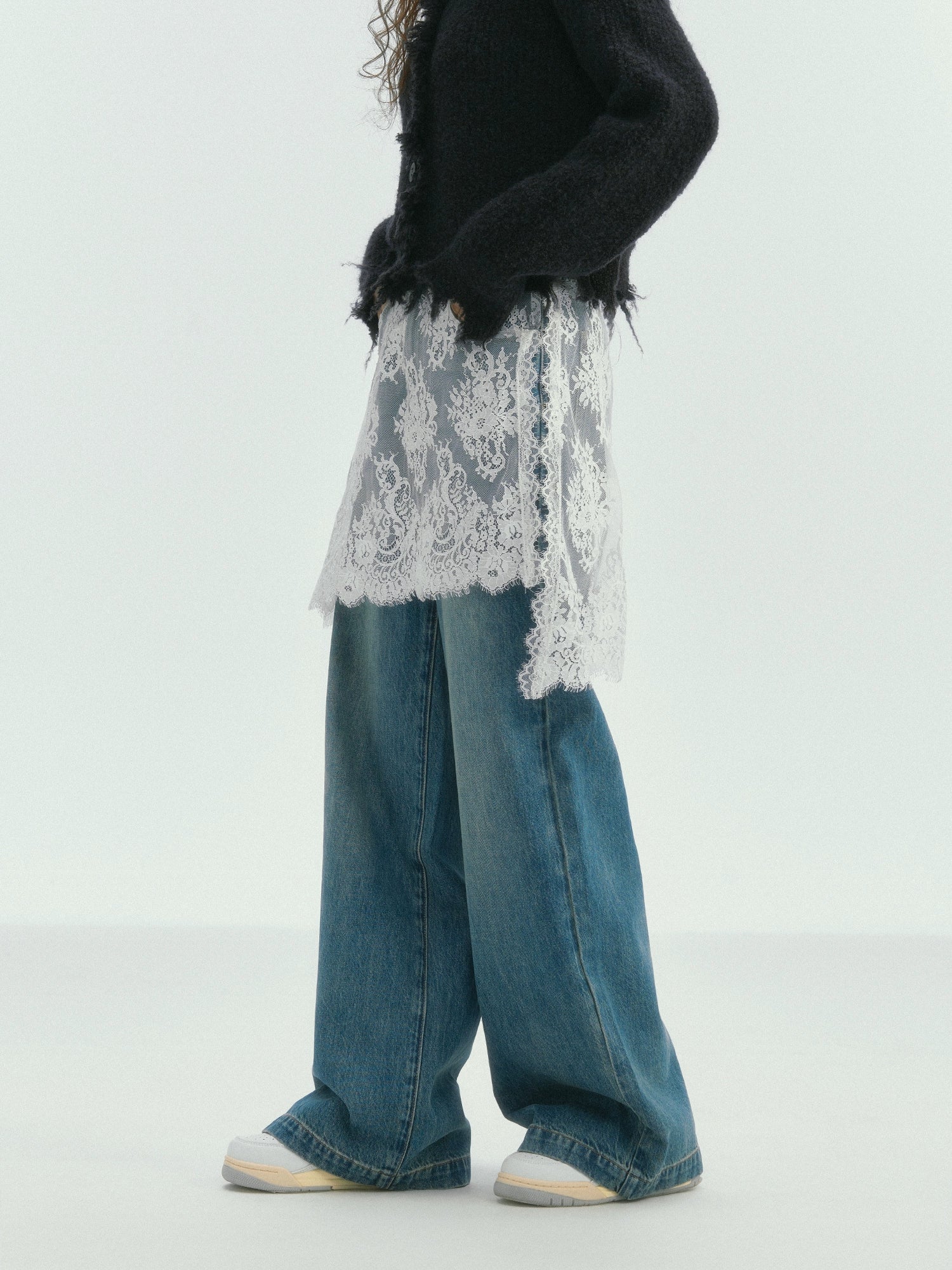 Hippie Lace Denim Pants