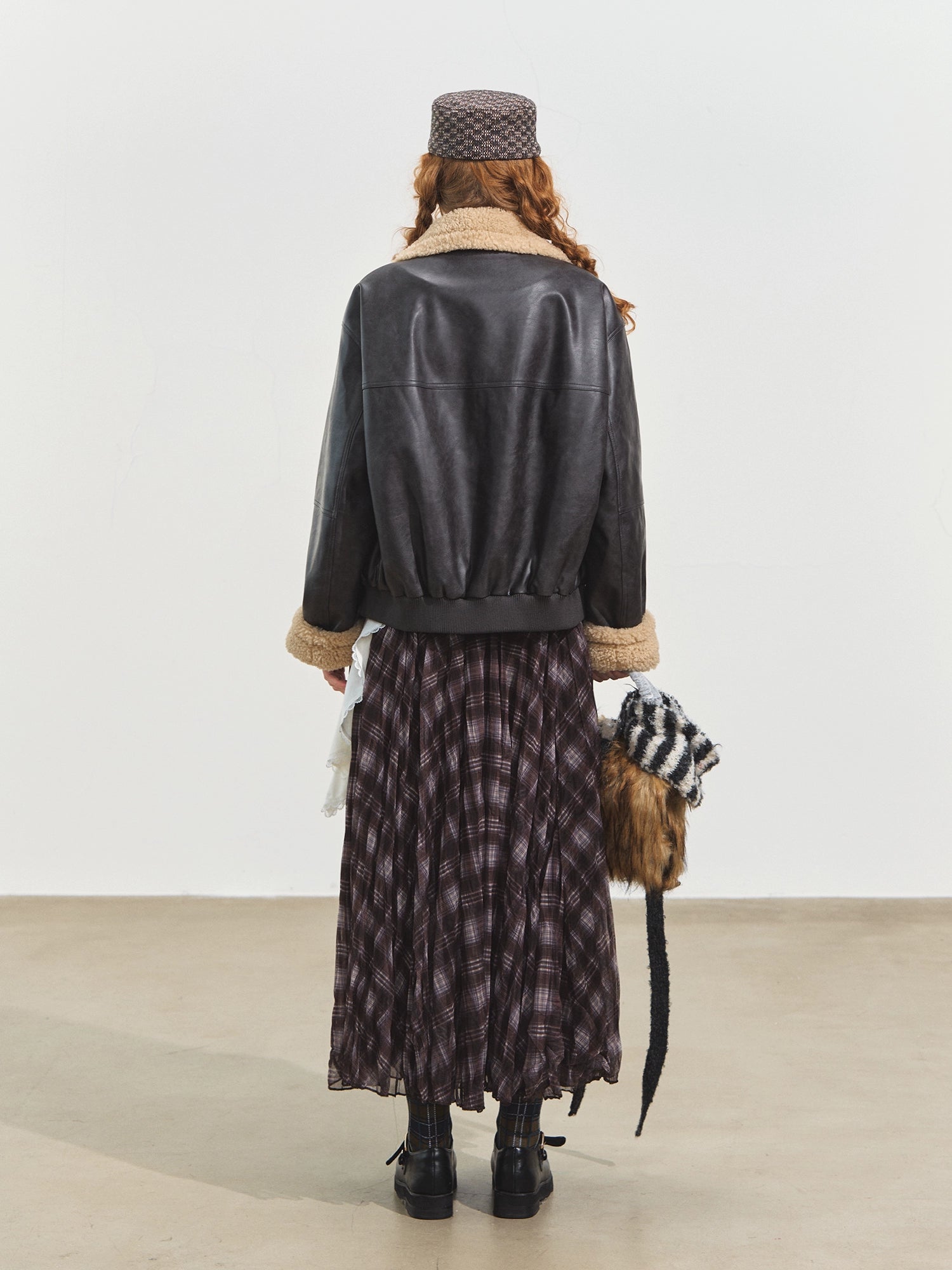 Black Shearling Moto Jacket