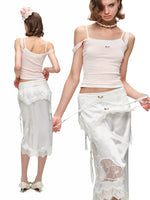 Asymmetric Lace Cami Top