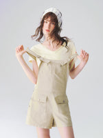 Linen Cargo Overalls