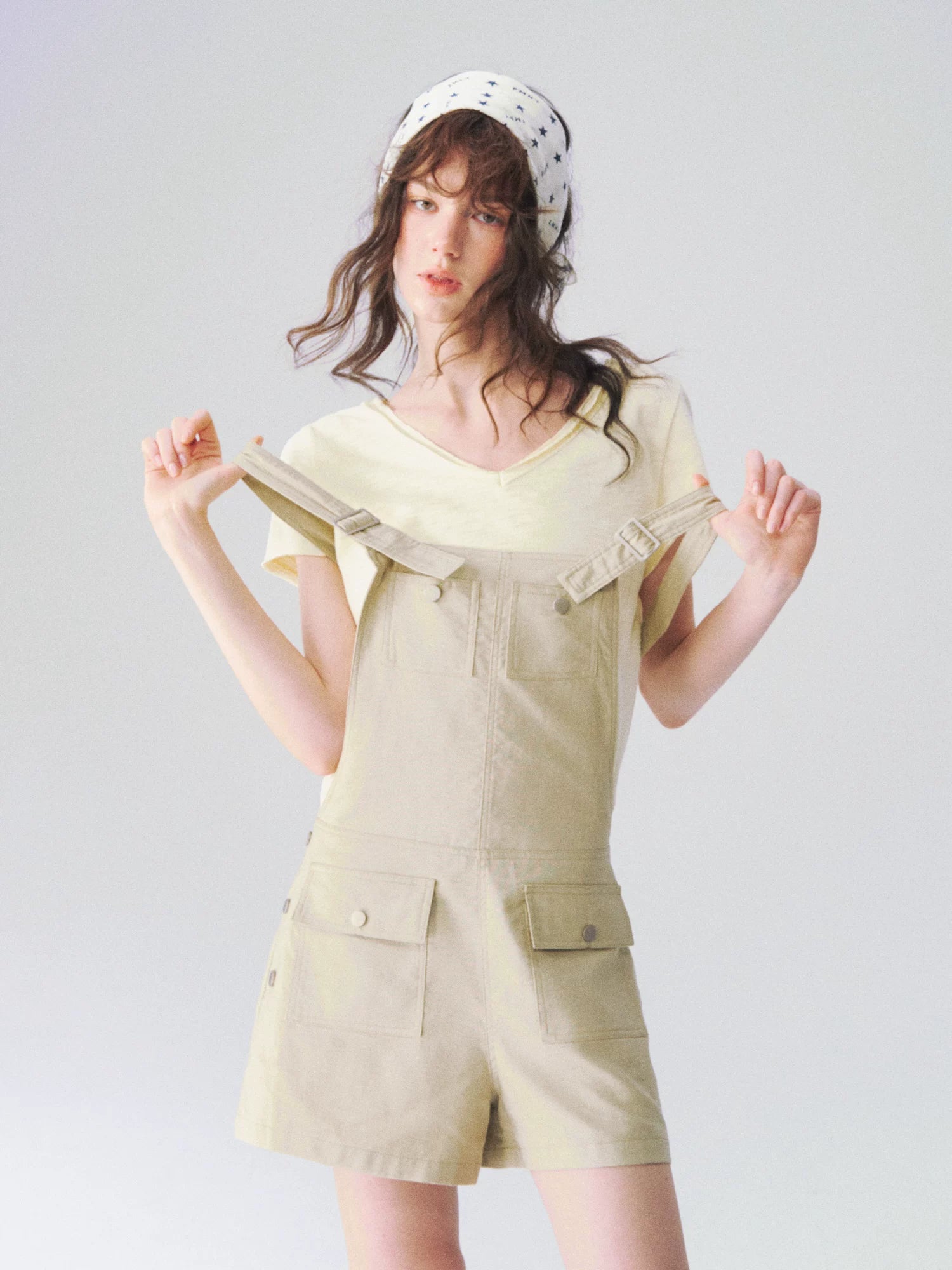 Linen Cargo Overalls
