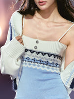 Fair Isle Knit Dress Set