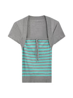 Layered Stripe Knit Top