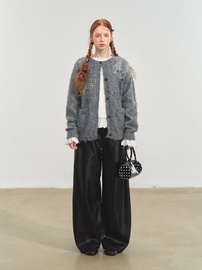 &quot;Birds &amp; Butterflies&quot; Embroidered Cardigan