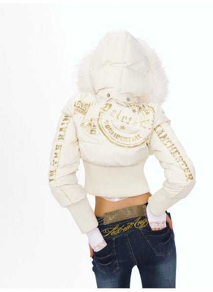 Vintage Fur Collar Puffer