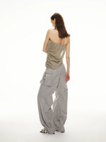 Washed Utility Balloon Pants