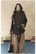 Double-Breasted Fur Coat