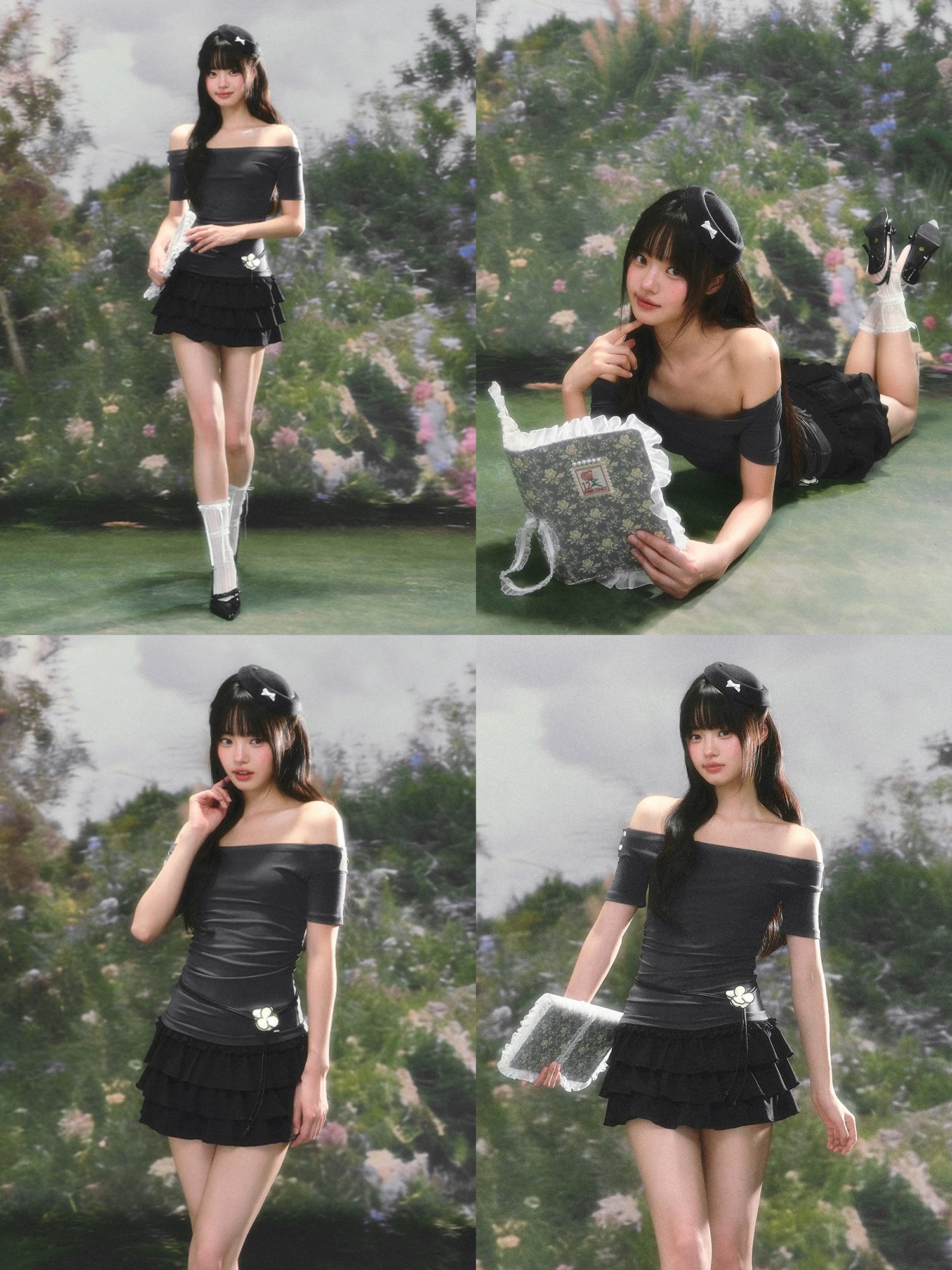 Off-Shoulder Short Sleeve Top