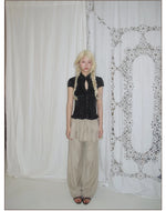 Layered Ruffle Wide-Leg Pants
