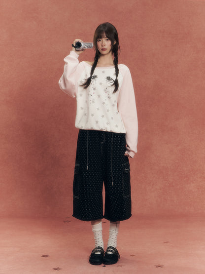 Diamond Tears Rhinestone Sweatshirt