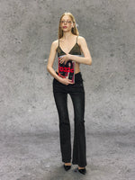 Skins Low-rise Micro Flare Denim Pants