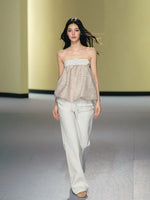 Ballet Lace-Up Flared Pants