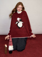 Penguin Jacquard Wool Sweater