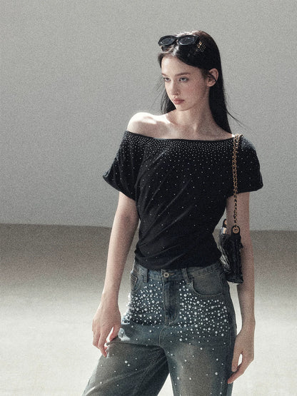 Crystal One Shoulder Top
