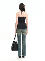 Lace Panel Acetate Camisole