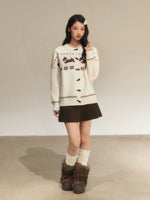 Fair Isle Toggle Cardigan