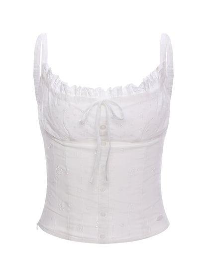 Embroidered Bow Camisole