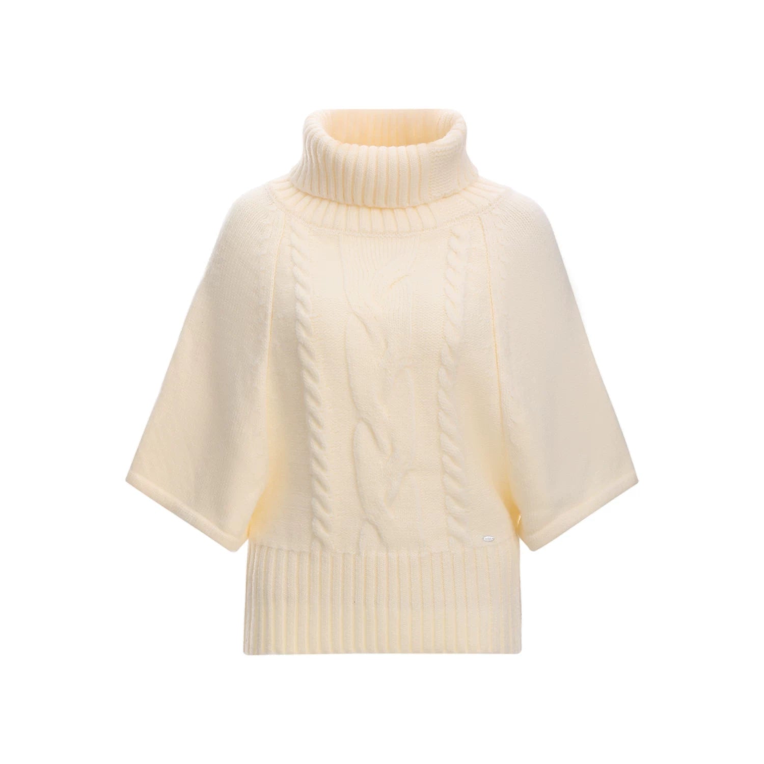 High-Neck Jacquard Knit Top