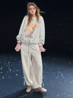 Fleece Cuffed Lantern Casual Pants